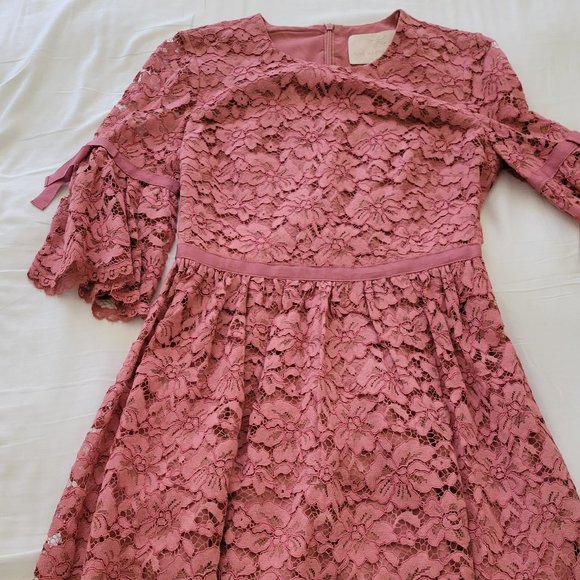 Josephine Pink Lace Dress - Picture 1 of 2
